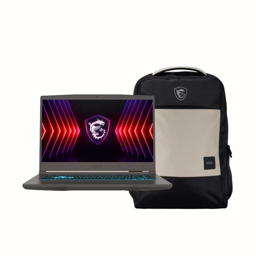 MSI THIN 15B13UC INTEL CORE I5 13420H, RAM DDR4 8GB, SSD 512GB, 15.6" FHD (1920*1080), 144HZ IPS, RTX 3050 4GB GDDR6, TECLADO RETRO ILUMINADO + MALETA MSI GAMING.